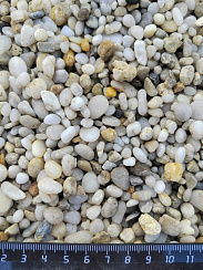 Галька крымская жемчужная фр. 5-10 мм.  купить в Люберцах фото Камень Клуб