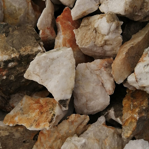 фото Кварц ( фр. 70-100 мм)  купить в Люберцах в интернет-портале КАМЕНЬ КЛУБ