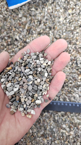 фото Галька черноморская фр. 3-5 мм. купить в Люберцах  в интернет-портале КАМЕНЬ КЛУБ