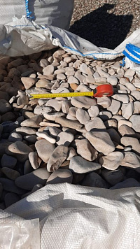 Галька каспийская фр. 40-70 мм.  купить в Люберцах фото Камень Клуб