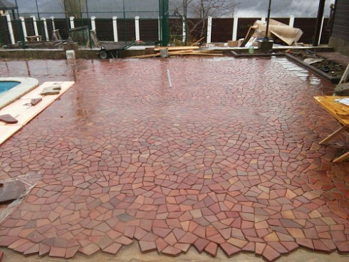 Kamenclub.ru: Песчаник брусчатка (Готика) art PSK-L-01  купить в Люберцах    2600 руб/кв.м    фото КАМЕНЬ КЛУБ