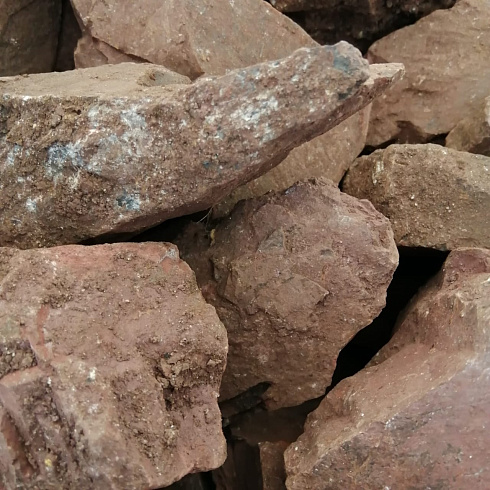 фото Яшма красная  (фр. 70-100 мм)  купить в Люберцах в интернет-портале КАМЕНЬ КЛУБ