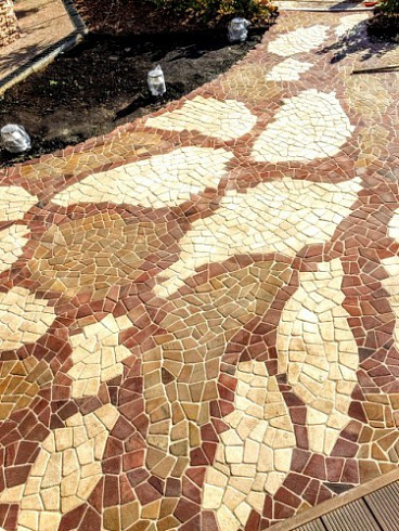 Kamenclub.ru: Песчаник брусчатка (Готика) art PSG-L-01  купить в Люберцах    2300 руб/кв.м   фото КАМЕНЬ КЛУБ