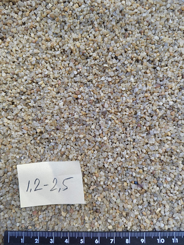 Кварцевый песок сухой фракцинированный фр. 1,2-2,5 мм.  купить в Люберцах фото Камень Клуб
