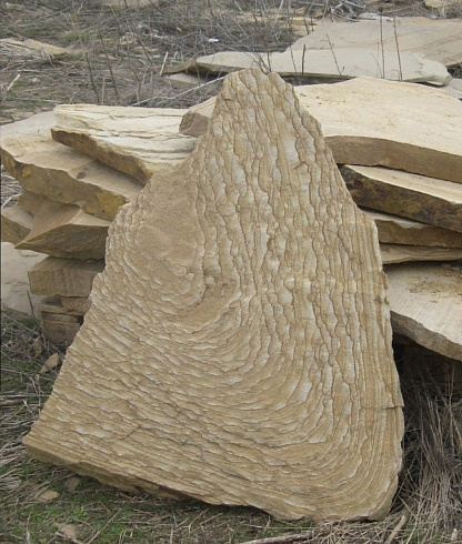 Kamenclub.ru: Форматный камень (плаха) пошаговая дорожка от 70-150 см (4 -12 см)  купить в Люберцах плитняк  форматный плаха желтый песчаник 9 000 руб/т   фото КАМЕНЬ КЛУБ