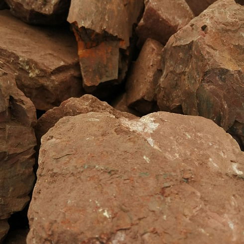 фото Яшма красная  (фр. 70-100 мм)  купить в Люберцах в интернет-портале КАМЕНЬ КЛУБ