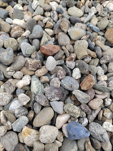 Kamenclub.ru: Галька речная окат (серая) фр.10-20 мм купить  в Люберцах галька речная серая, серый, темно-серый, светло-серый, коричневый ландшафтная декоративная речная окатанная округлая галька 5000 руб/т   фото КАМЕНЬ КЛУБ
