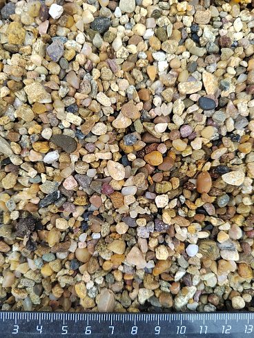 Галька речная окат (рыжая) фр.3-5 мм купить в Люберцах 