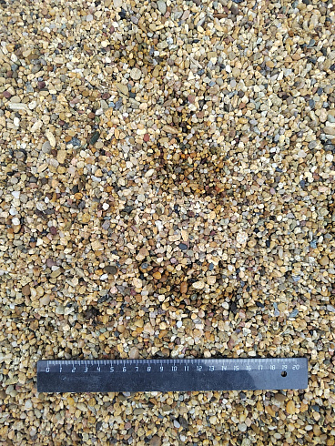Галька речная окат (рыжая) фр.3-5 мм купить в Люберцах 