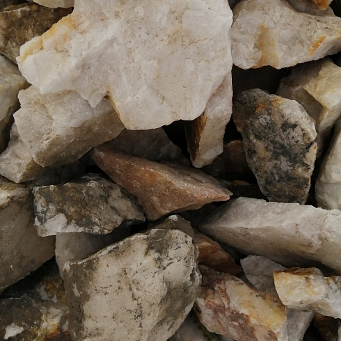 фото Кварц ( фр. 70-100 мм)  купить в Люберцах в интернет-портале КАМЕНЬ КЛУБ