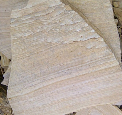 Kamenclub.ru: Песчаник пластушка желтый с рисунком (4-6 см)  купить в Люберцах плитняк пластушка желтый с рисунком песчаник 9 000 руб/м3   фото КАМЕНЬ КЛУБ