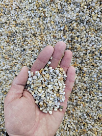 Галька крымская жемчужная фр. 3-5 мм.  купить в Люберцах фото Камень Клуб