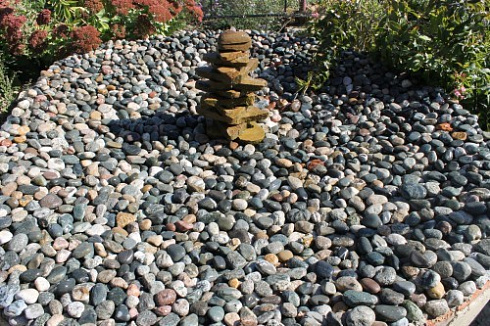 Kamenclub.ru: Галька окат (цветная картошка) фр. 50-100 мм. купить  в Люберцах галька природная окатанная серый белый цветной синий темно-серый коричневый округлый галечник окатанный 6800 руб/т   фото КАМЕНЬ КЛУБ